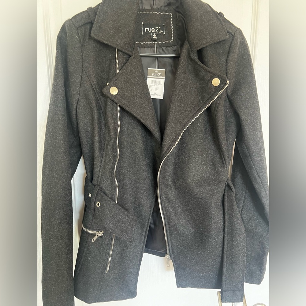 Rue21 wool blend women bike jacket